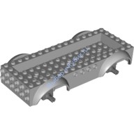 Деталь Лего База Т/С 8 х 16 х 2 1/2 С Крыльями 14 х 4 Утопленный Центр С 3 Отвестиями Цвет Светло-Серый