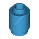 Деталь Лего Кубик Круглый 1 х 1 Открытый Штырек Цвет Темно-Лазурный