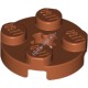 Деталь Лего Пластина Круглая 2 х 2 С Отверстием Под Ось Цвет Темно-Оранжевый