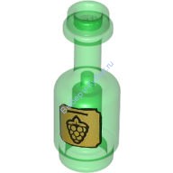 Деталь Лего Бутылка С Вином Цвет Прозрачно-Зеленый