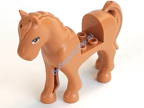 Деталь Лего Лошадь С 2 х 2 Вырезом Цвет Карамельный