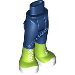 Деталь Лего Мини Долл Ноги С Рисунком Цвет Темно-Синий