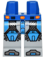 Деталь Лего Ноги С Рисунком Цвет Синий