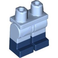 Деталь Лего Ноги с Рисунком Цвет Ярко-Светло-Голубой