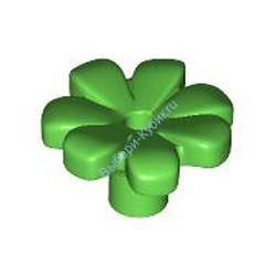 Деталь Лего Цветок С Семью Лепестками Цвет Ярко-Зеленый