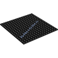 Деталь Лего Пластина 16 х 16 Цвет Черный