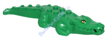 Деталь Лего Крокодил Цвет Зеленый