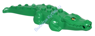 Деталь Лего Крокодил Цвет Зеленый