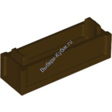 Деталь Лего Контейнер 1 x 3 x 2/3 Цвет Темно-Коричневый