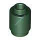 Деталь Лего Кубик Круглый 1 х 1 Открытый Штырек Цвет Темно-Зеленый