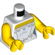 Деталь Лего Торс С Рисунком Цвет Белый