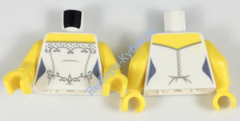 Деталь Лего Торс С Рисунком Цвет Белый