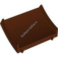 Деталь Лего Секция Рампы Цвет Коричневый