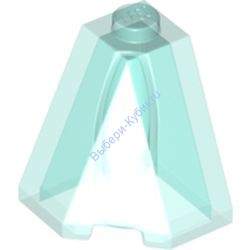 Деталь Лего Клин 2 x 2 x 2 (Скос 65 Угол) Цвет Прозрачно-Голубой