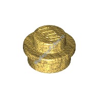 Деталь Лего Пластина Круглая 1 х 1 Цвет Перламутрово-Золотой