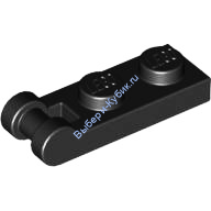Деталь Лего Пластина 1 х 2 С Ручкой На Конце - Закрытые Концы Цвет Черный