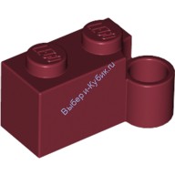 Деталь Лего Петля Кубик 1 х 4 Поворотная База Цвет Темно-Красный