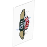 Деталь Лего Стекло Для Окна 1 X 4 X 6 С Рисунком Цвет Прозрачный