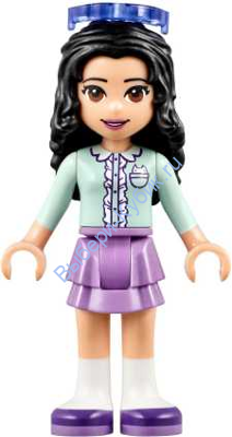 Минифигурка Лего - Friends Emma  Light Aqua Top