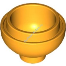 Деталь Лего Кубик Круглый 2 х 2 Низ Купола Цвет Ярко-Светло-Оранжевый