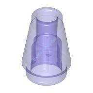 Деталь Лего Конус 1 х 1 С Верхним Пазом Цвет Прозрачно-Фиолетовый