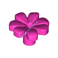 Деталь Лего Цветок С Семью Лепестками Цвет Темно-Розовый