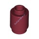 Деталь Лего Кубик Круглый 1 х 1 Открытый Штырек Цвет Темно-Красный