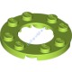 Деталь Лего Пластина Круглая 4 х 4 С 2 х 2 Отверстием Цвет Лайм
