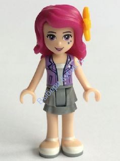 LEGO® FRIENDS™ Ливи, серебрянная юбка, жилет темная лаванда, без цветочка