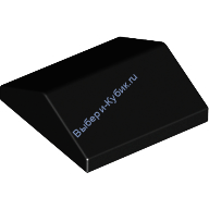 Деталь Лего Скос 33 2 х 2 Двойной Цвет Черный