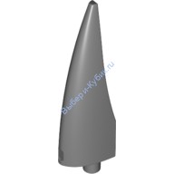 Деталь Лего Шип Коготь Рог Большой Гибкий Цвет Темно-Серый