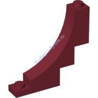 Деталь Лего Арка 1 х 5 х 4 Обратная Цвет Темно-Красный