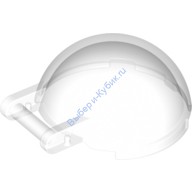 Деталь Лего Лобовое Стекло 4 х 4 х 1 2/3 Половина Сферы С Ручкой Цвет Прозрачный