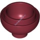Деталь Лего Кубик Круглый 2 х 2 Низ Купола Цвет Темно-Красный
