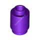 Деталь Лего Кубик Круглый 1 х 1 Открытый Штырек Цвет Темно-Фиолетовый