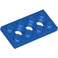 Деталь Лего Техник Пластина 2 х 4 С 3 Отверстиями Цвет Синий