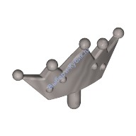 Деталь Лего Корона Тиара 5 Точек Цвет Перламутрово-Светло-Серый