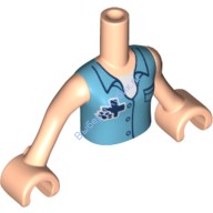 Деталь Лего Торс Мини Долл Френдс С Рисунком Цвет Светло-Телесный