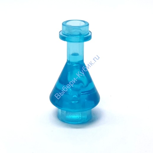 Деталь Аналог Совместимый С Лего Колба Цвет Прозрачно-Голубой