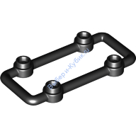 Деталь Лего Стержень 1 х 6 х 3 С 4 Штырьками Цвет Черный