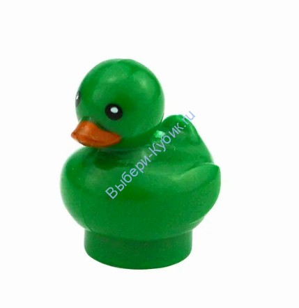 Деталь Аналог Совместимый С Лего Игрушка В Ванную Утенок С Красным Клювом Цвет Темно-Зеленый