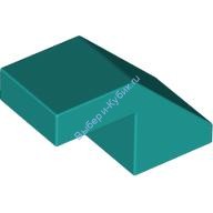 Деталь Лего Скос 45 2 х 1 С Вырезом Без Штырька Цвет Темно-Бирюзовый