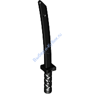 Деталь Лего Катана Цвет Черный