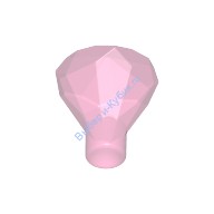 Деталь Лего Камень / Кристалл 1 х 1 24 Грани Цвет Прозрачно-Розовый