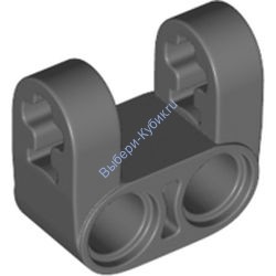 Деталь Лего Техник Коннектор Двойной Усиленный Цвет Темно-Серый