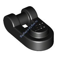 Деталь Лего Пластина 1 х 1 Закругленная С Ручкой Цвет Черный