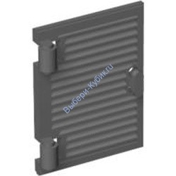 Деталь Лего Окно 1 х 2 х 3 Затвор С Петлями И Ручкой Цвет Темно-Серый