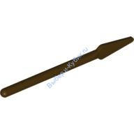 Деталь Лего Пика / Копье - Плоский Конец Цвет Темно-Коричневый