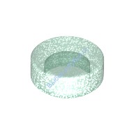 Деталь Лего Плитка Круглая 1 х 1 Цвет Прозрачно-Голубой Сатин