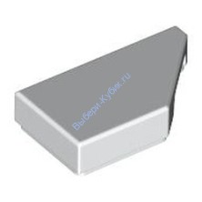 Деталь Лего Плитка 1 X 2 Скошенная В Право Цвет Белый